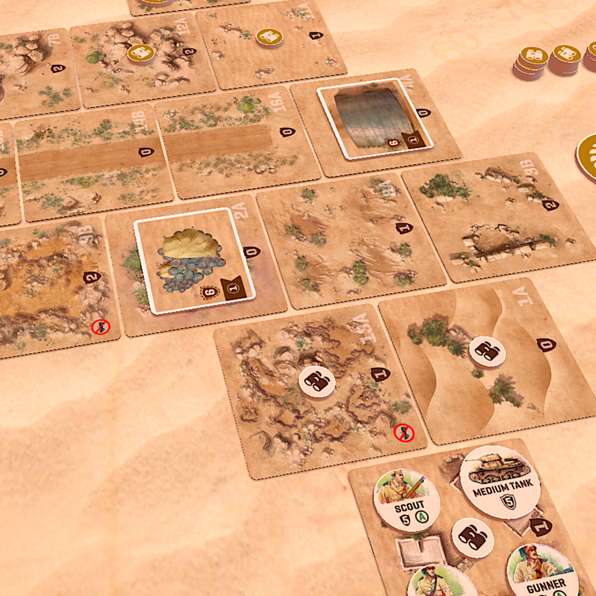 【セール】 North Undaunted: deckbuilder WWII Upcoming Africa an has ゲーム