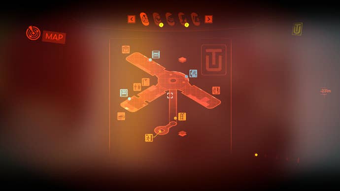 A map of the small underwater flat in Under The Waves