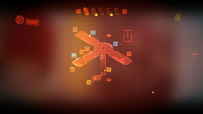 A map of the small underwater flat in Under The Waves