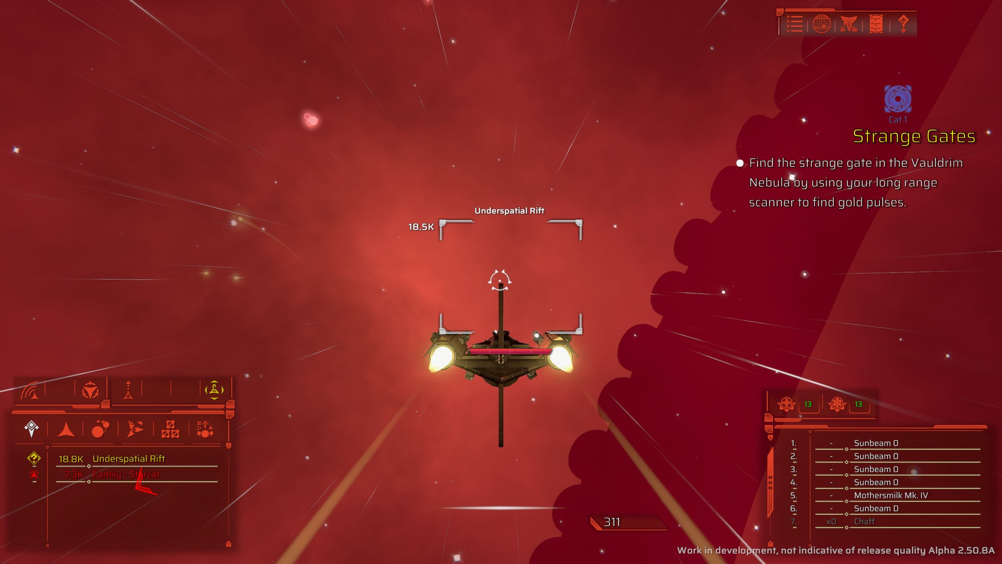 Spooky space action in an Underspace screenshot from the Steam Next Fest demo. - 5