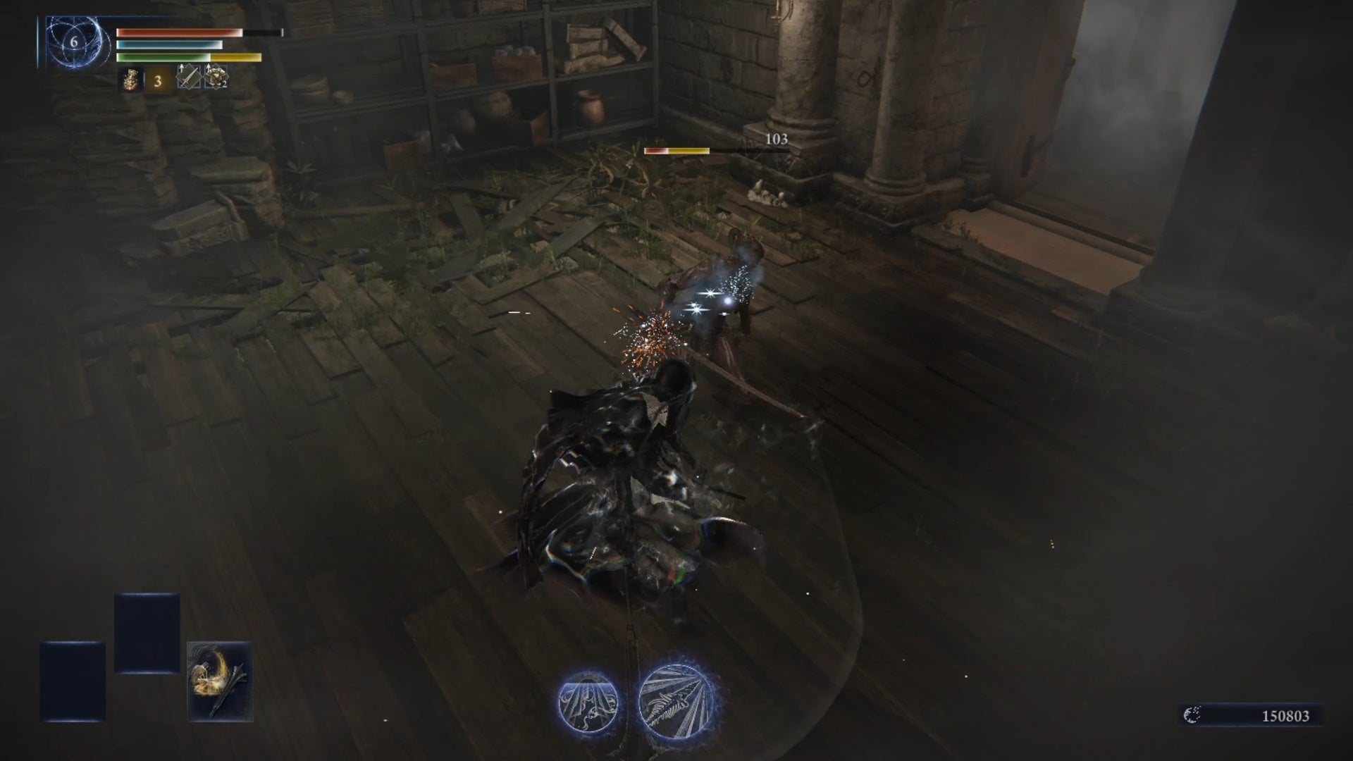 Undertaker deals damage to a fellow Nightfarer in Elden Ring Nightreign. - 4