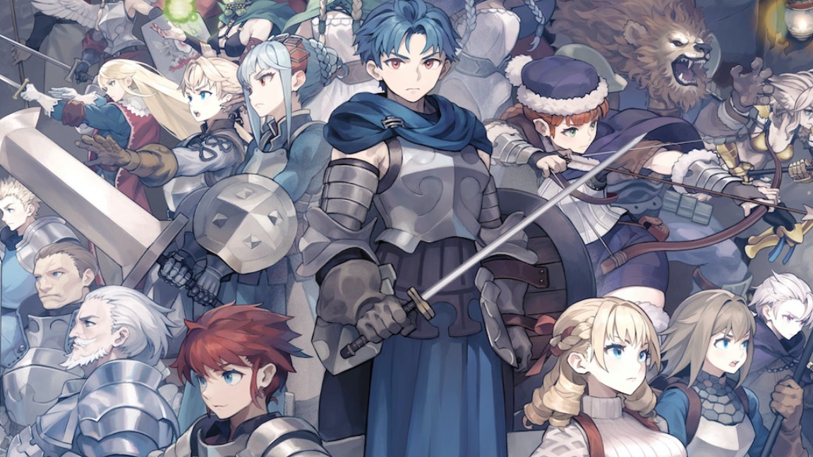 Artwork of Unicorn Overlord anime characters in a group