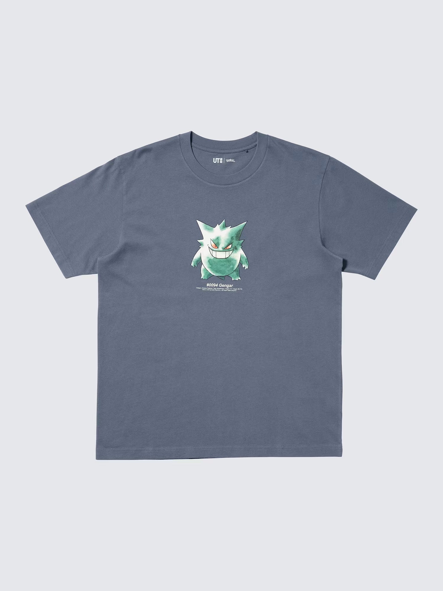 A t-shirt displaying a Gengar Pokémon character in the center.