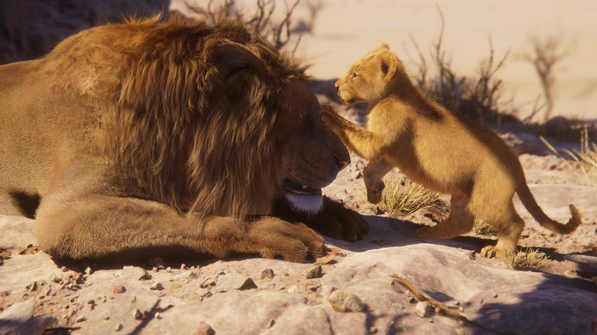 Screenshot from Unity lion demo