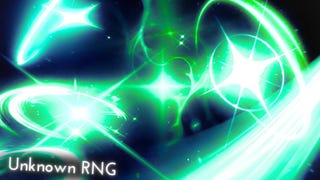 Artwork for the Roblox game Unknown RNG showing magical, star-like effects.