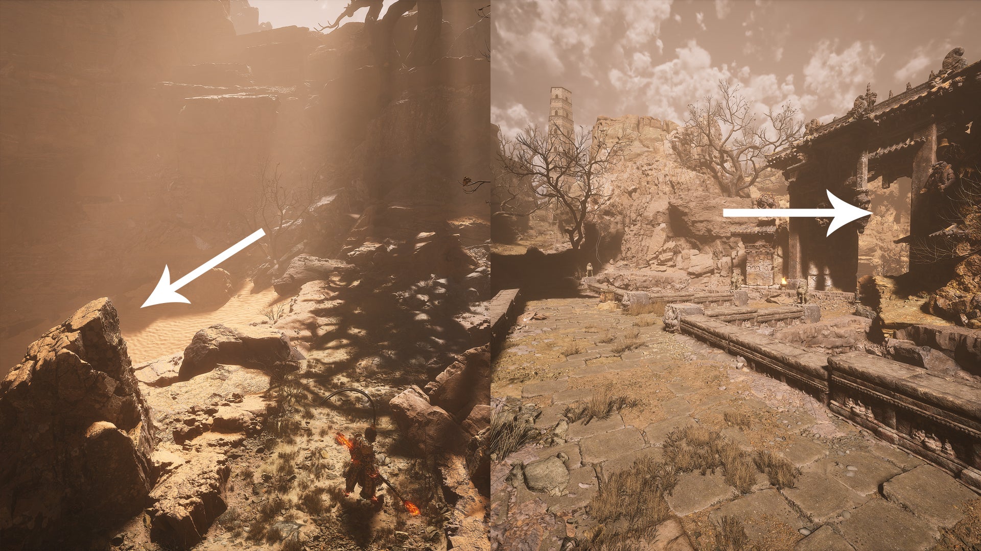 Alternative route to the Cellar Shrine in Black Myth Wukong. - 8