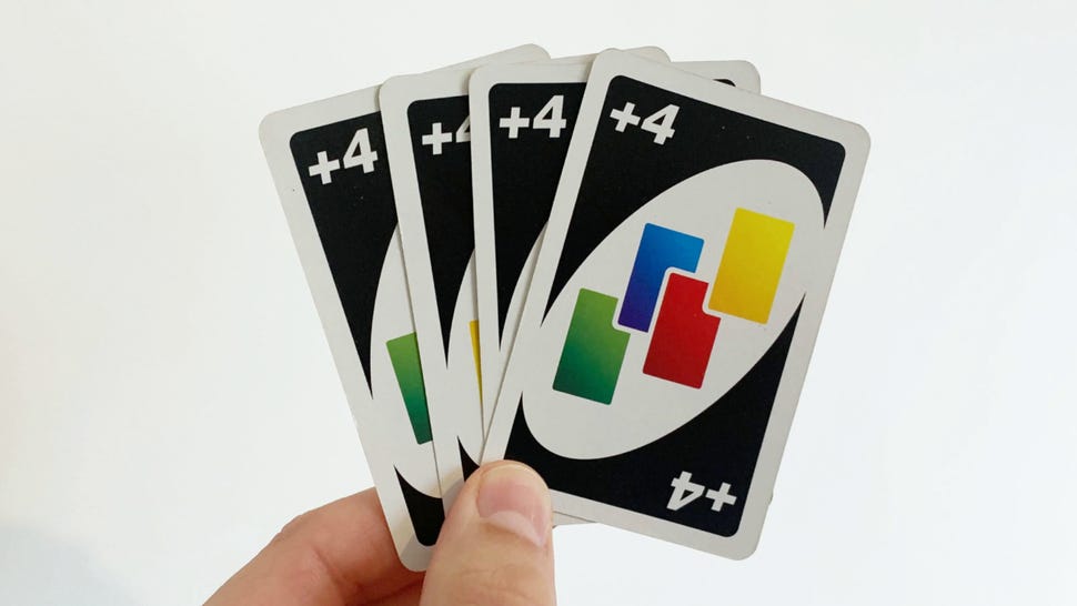 Four UNO Plus Four cards