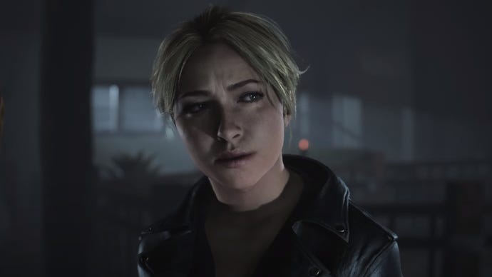 Sam gives a suspicious look in the Until Dawn remaster on PC
