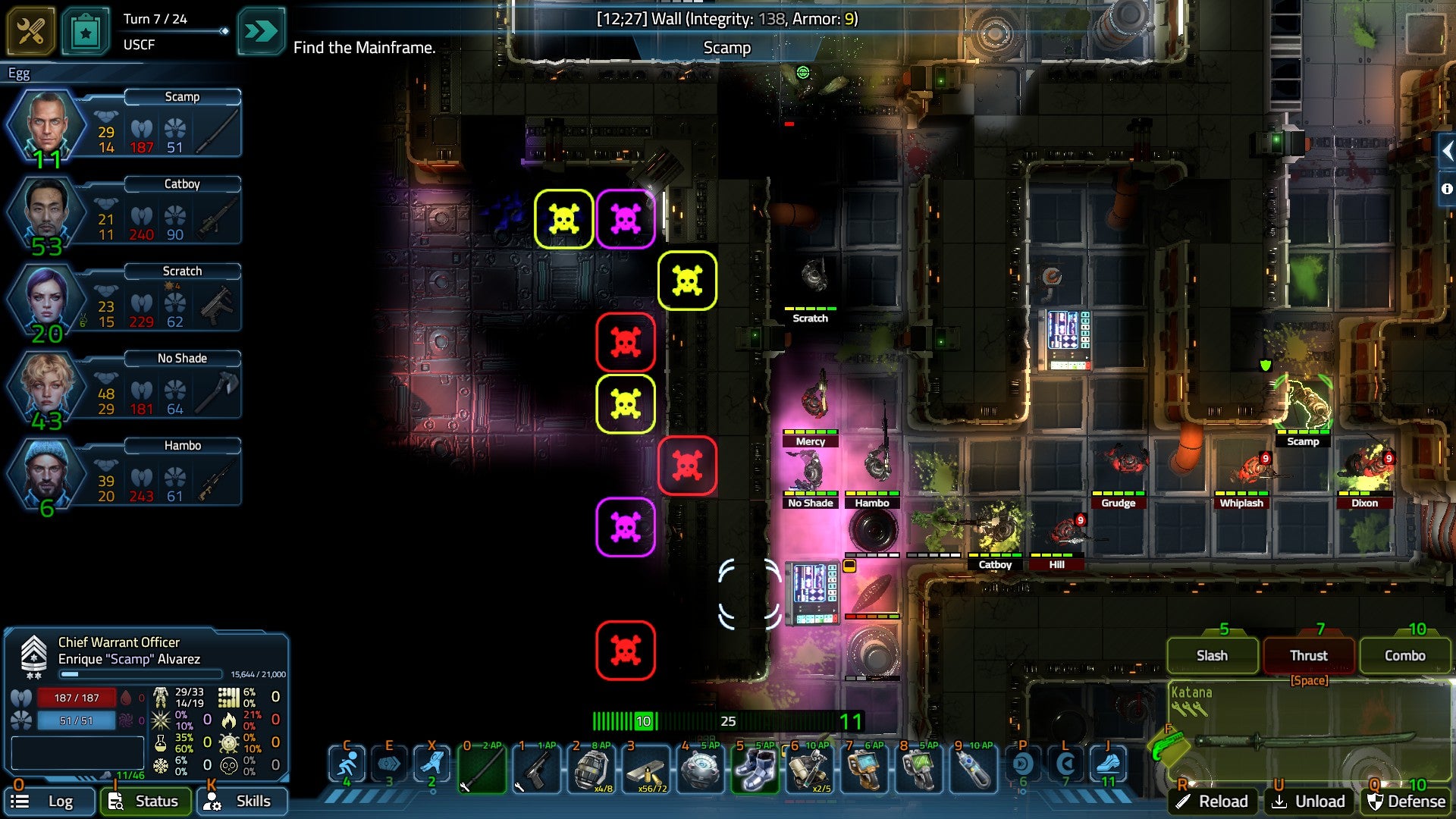 A squad of soldiers take positions in a cramped corridor in USC: Counterforce. - 4