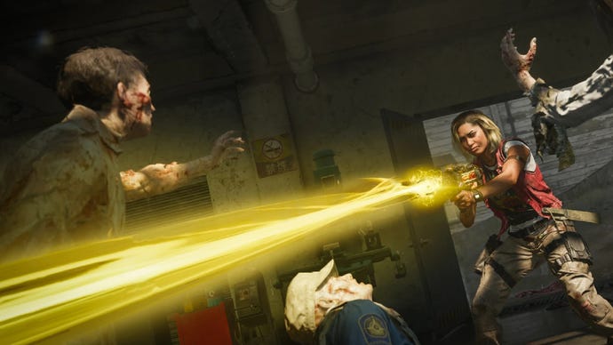Maya usa el Beamsmasher para atravesar a un enemigo en Black Ops 6.