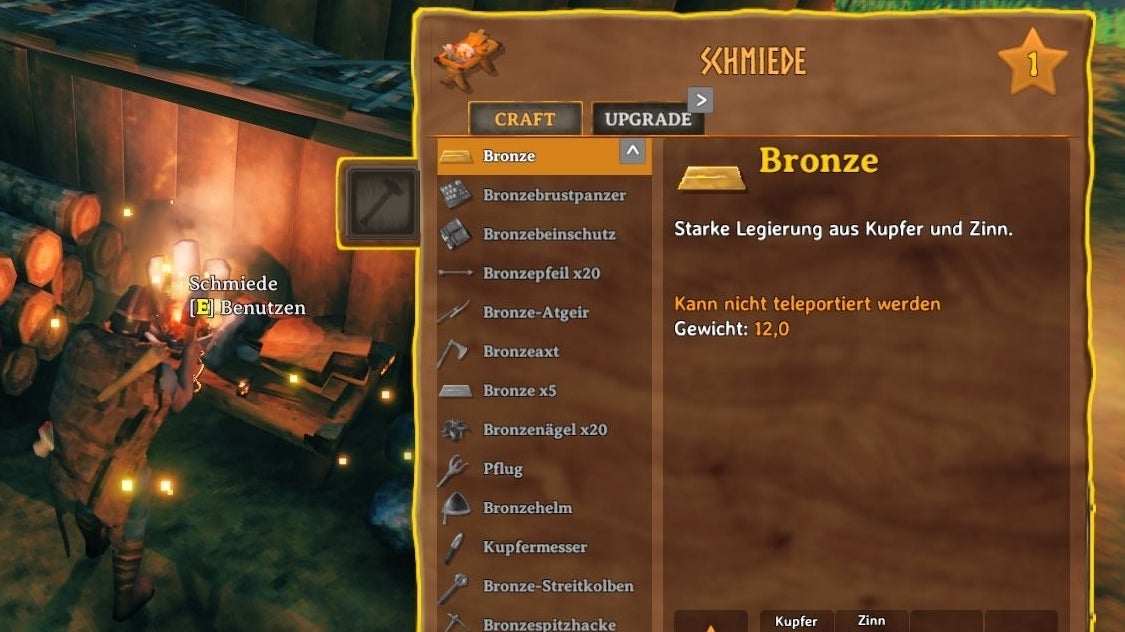 Valheim - Forge: Zo maak je een Bronze Sword, bronze Axe en Bronze harnas