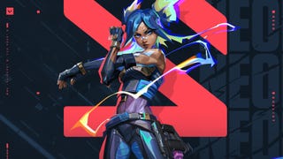 Neon's splash art from Valorant.