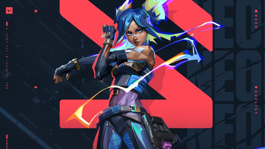 Neon’s splash art from Valorant.
