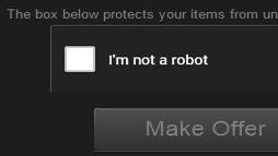 I'm not a robot: Valve adds Captcha security to Steam Trading