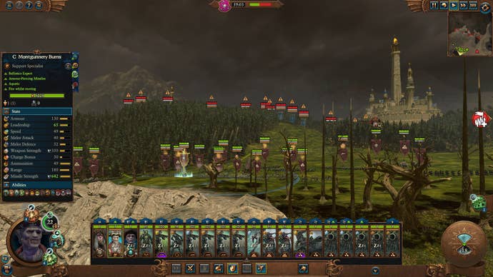 Vampirates prepare for battle in formation in Total War: Warhammer 3