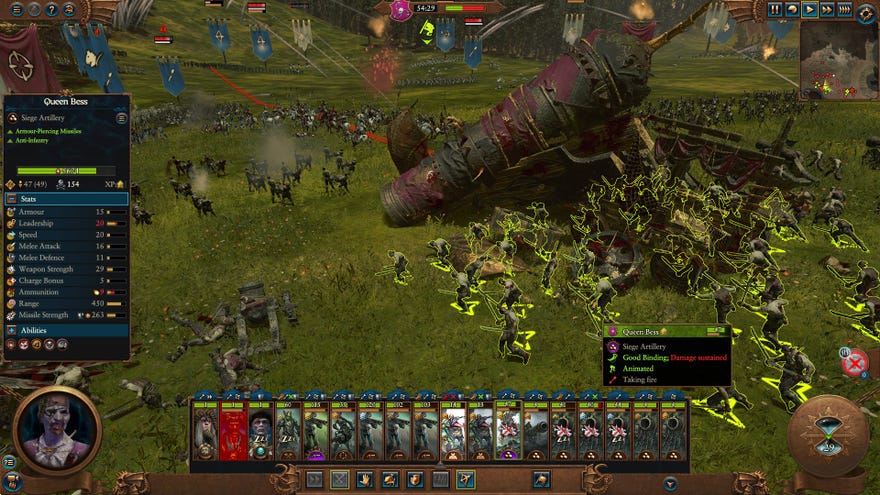 A large cannon is destroyed in
Total War: Warhammer 3