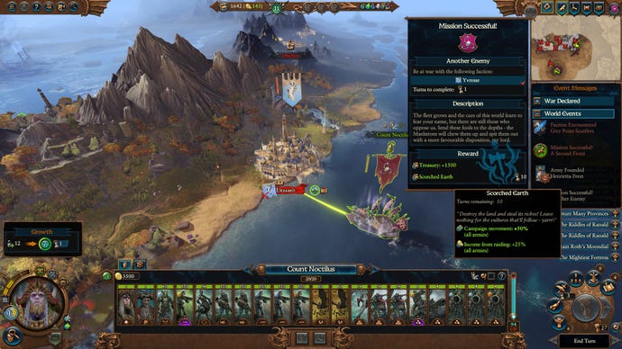 Avast! Pirates attack a port in Total War: Warhammer 3