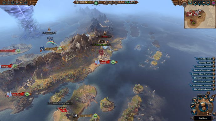 a friendly cow wrecks ulthuan in Total War: Warhammer 3
