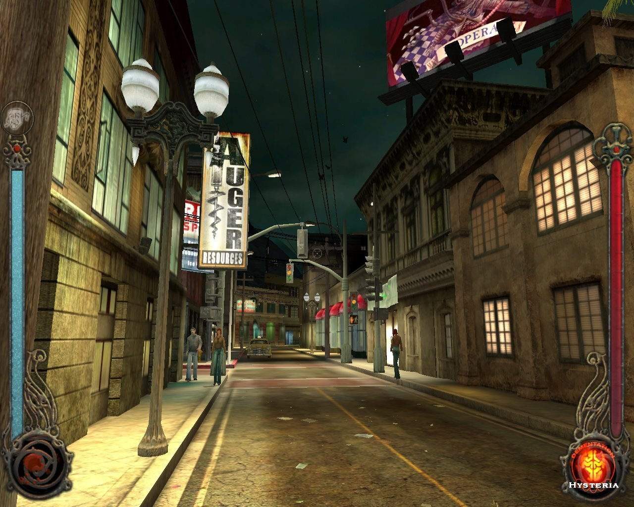 A Los Angeles street at night. - 5