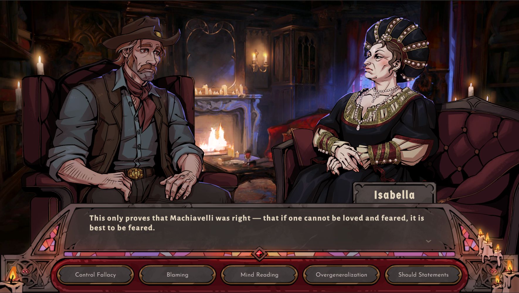 Isabella, a patient in Vampire Therapist, says it's better to be loved than feared - 4