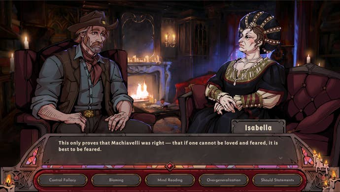 Isabella, a patient in Vampire Therapist, says it’s better to be loved than feared