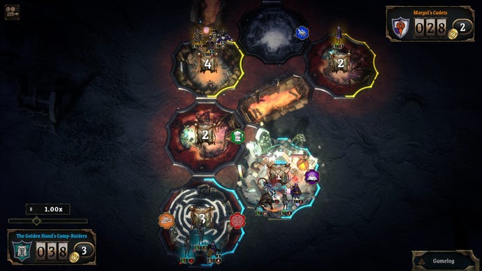 A representation layout successful autobattler Vanguard Exiles.
