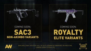 Advanced Warfare SAC3 non-akimbo and Royalty Elite variants detailed and confirmed for May 19 