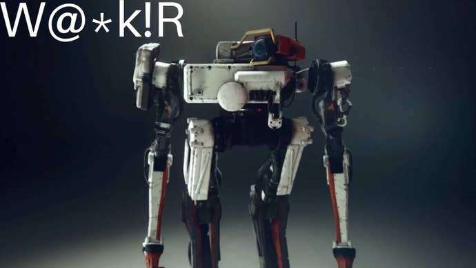 Custom header of Vasco from Starfield with censored word