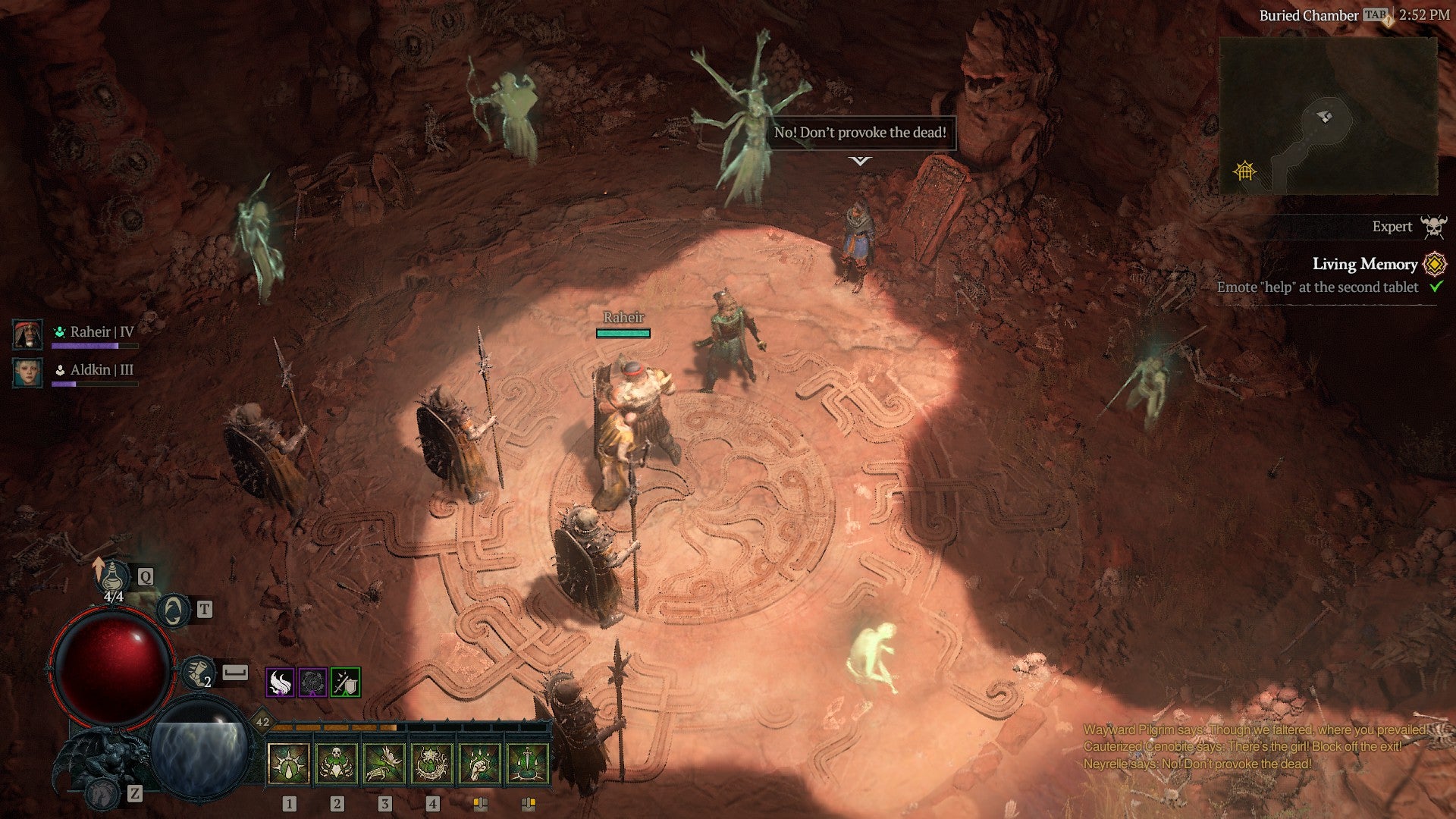 Fighting some ghosts in Diablo 4 Vessel Of Hatred. - 5