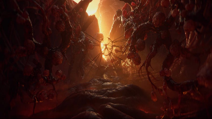 A hellish scene of torture in Diablo 4: Vessel Of Hatred.