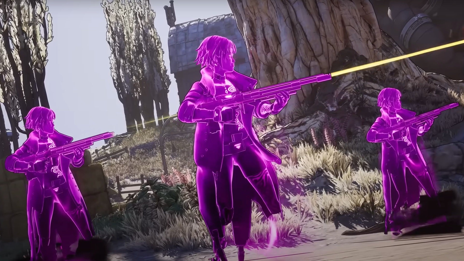 Three of Vex's clones take aim and fire in Borderlands 4. - 6