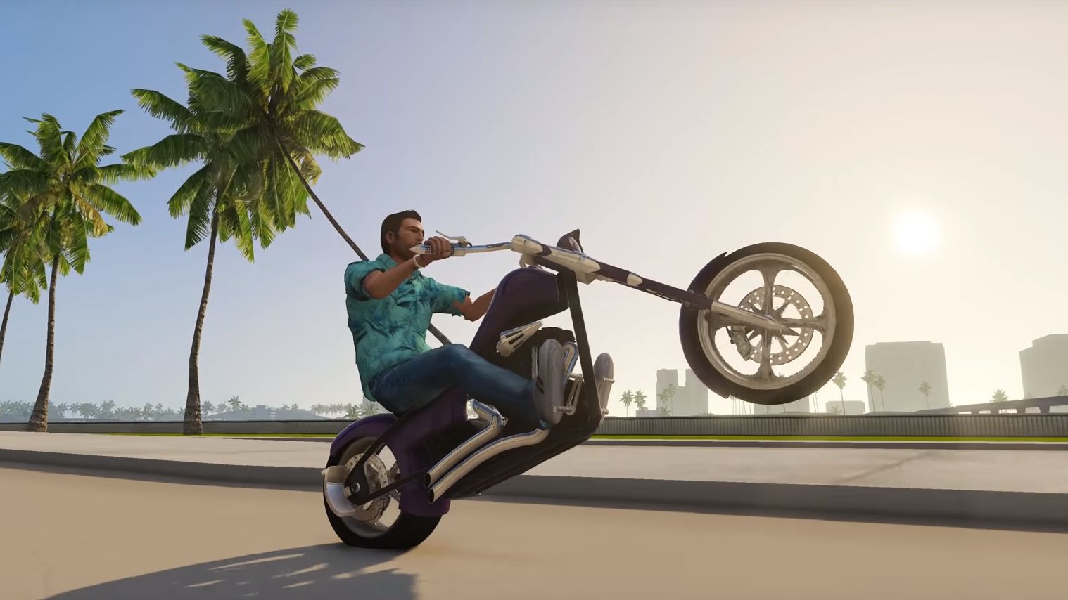 Bike about Vice City in GTA V with this mod | Rock Paper Shotgun