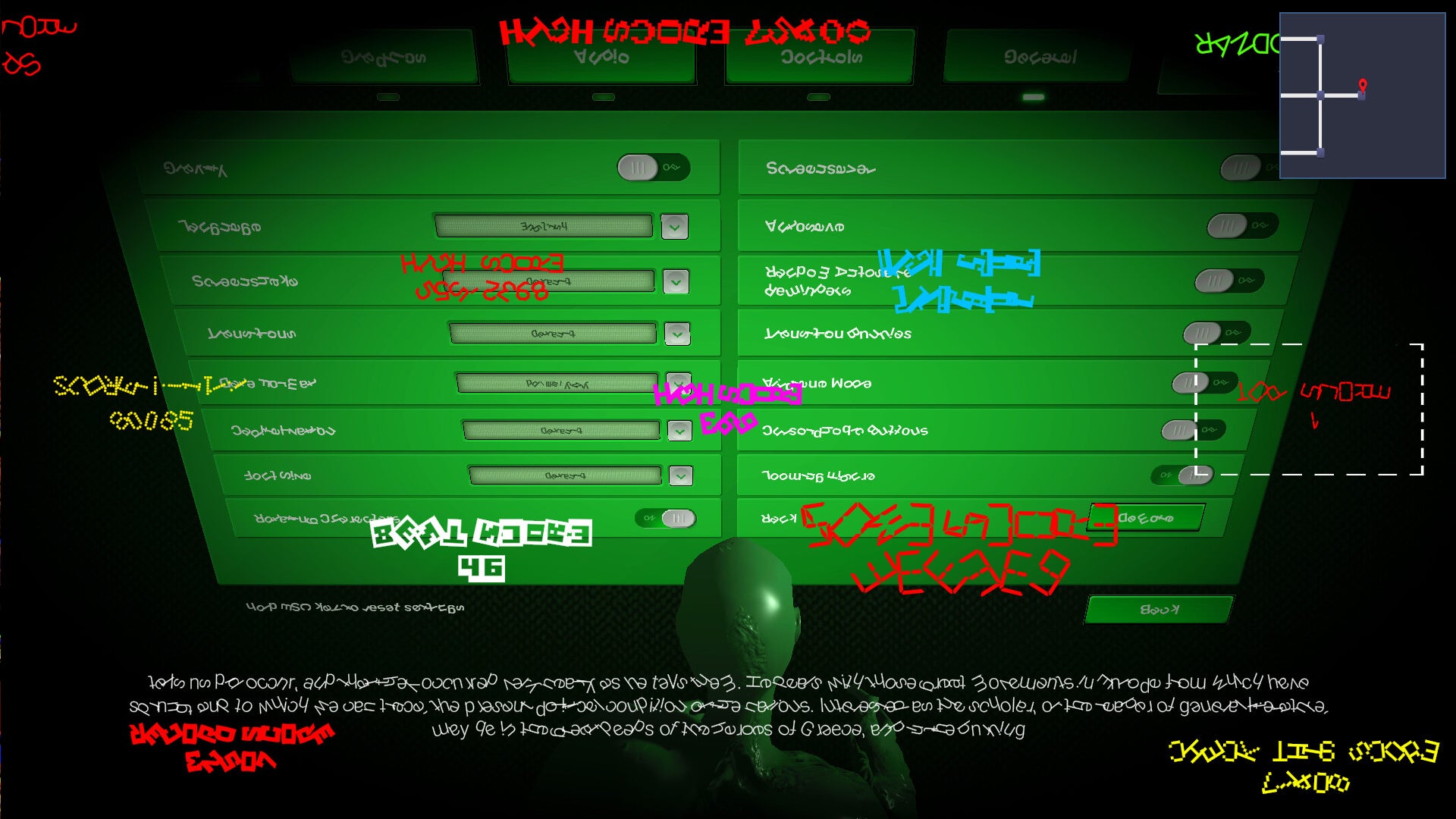 Video Game Menu: The Game is all about everyone's favourite gaming pastime: pressing random buttons in the menus and seeing what they change