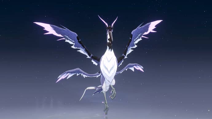 The Violet-Feathered Hero Echo in Wuthering Waves.