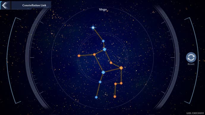 Virgo constellation solution in Tower of Fantasy