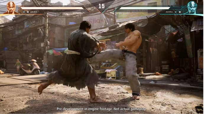 Virtua Fighter 6 gameplay screenshot from CES 2025 NVIDIA Keynote presentation