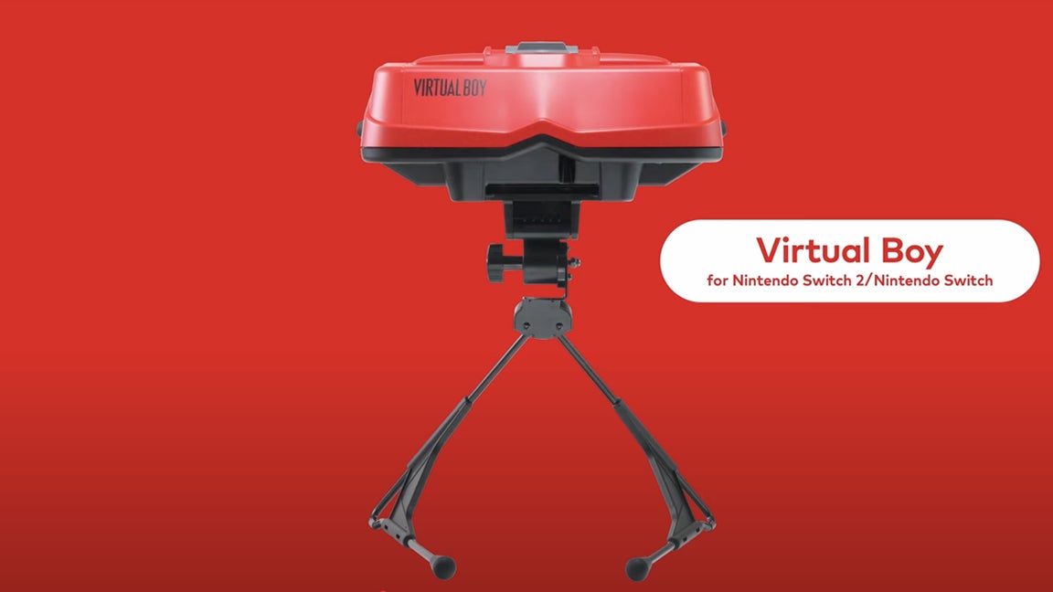 The Virtual Boy accessory for the Switch and Switch 2, which lets you play the Virtual Boy games available in the Nintendo Classics library.