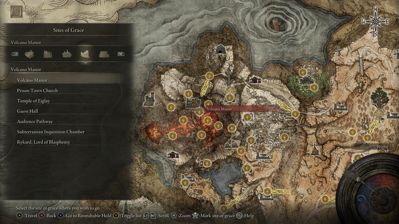 Volcano Manor Grace in Elden Ring