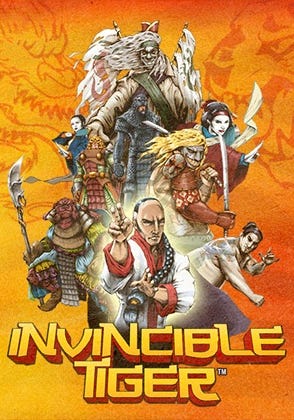 Caixa de jogo de Invincible Tiger: The Legend of Han Tao