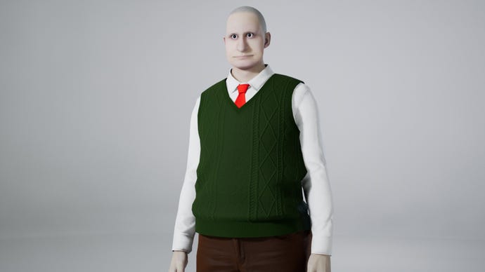 Un personaje en Inzoi que se parece mucho a Wallace de Wallace y Gromit.