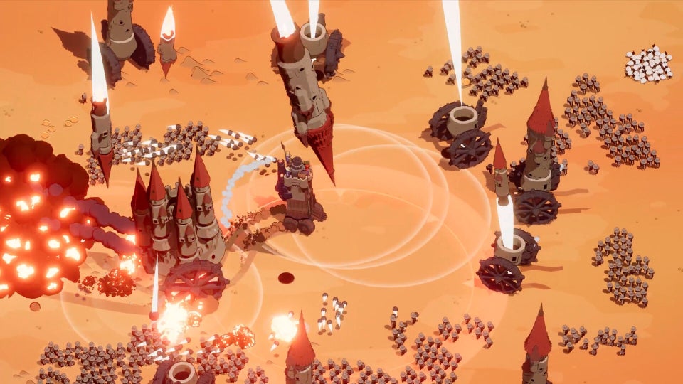 Wanderburg, a bullet heaven where you drive around a Frankensteinian hybrid of a castle and a tank, is out in early access today