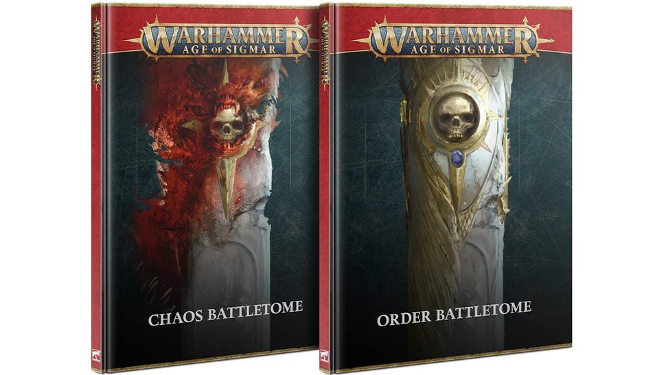 The Chaos and Order tomes for Warhammer: Age of Sigmar