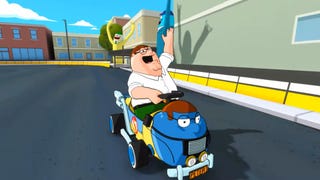 Hank Hill and Peter Griffin battle it out in Apple Arcade's upcoming kart racer