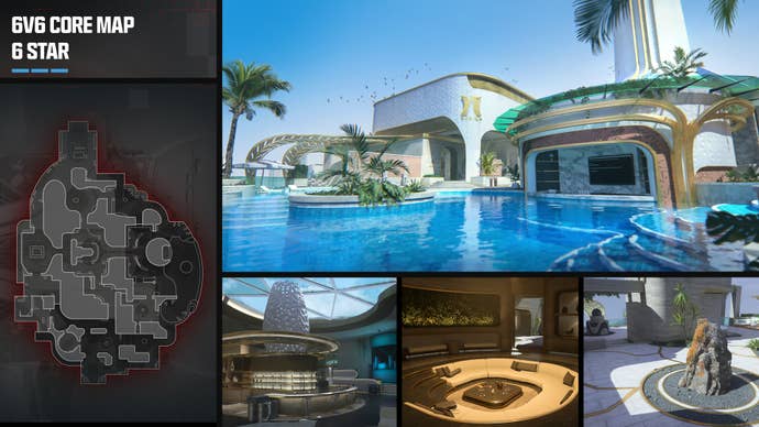 An overview of the map layout and screenshots for the map 6 Star coming to MW3 in Season 3.