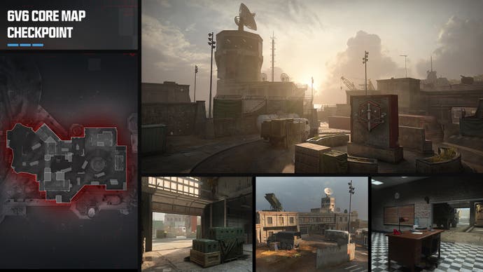 An overview of the map layout and screenshots for the map Checkpoint coming to MW3 in Season 3.