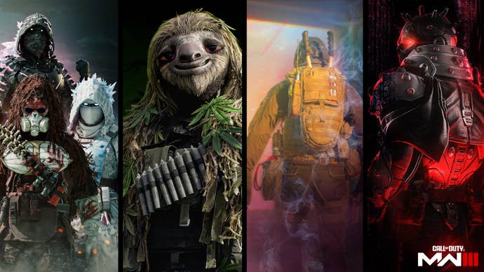 A selection of screenshots showing different events launching in Season 3 of Modern Warfare 3 and Warzone.