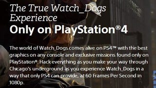 Watch Dogs runs at 1080p 60fps on PlayStation 4, Sony says