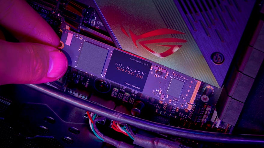 A photo of the WD Black SN750 SE SSD