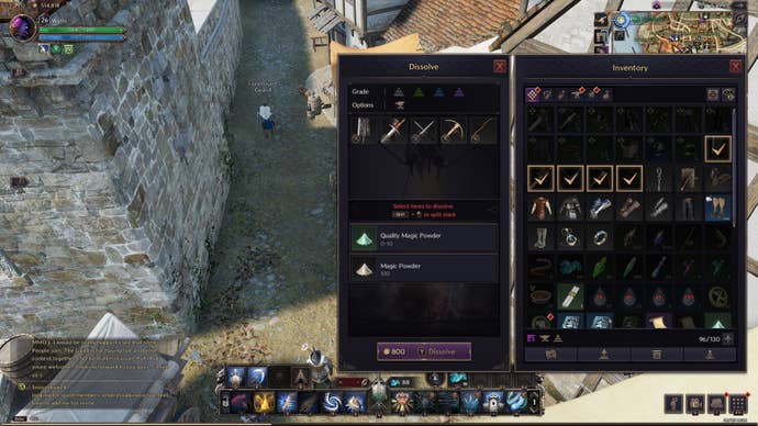 Weapon dissolving in Throne and Liberty