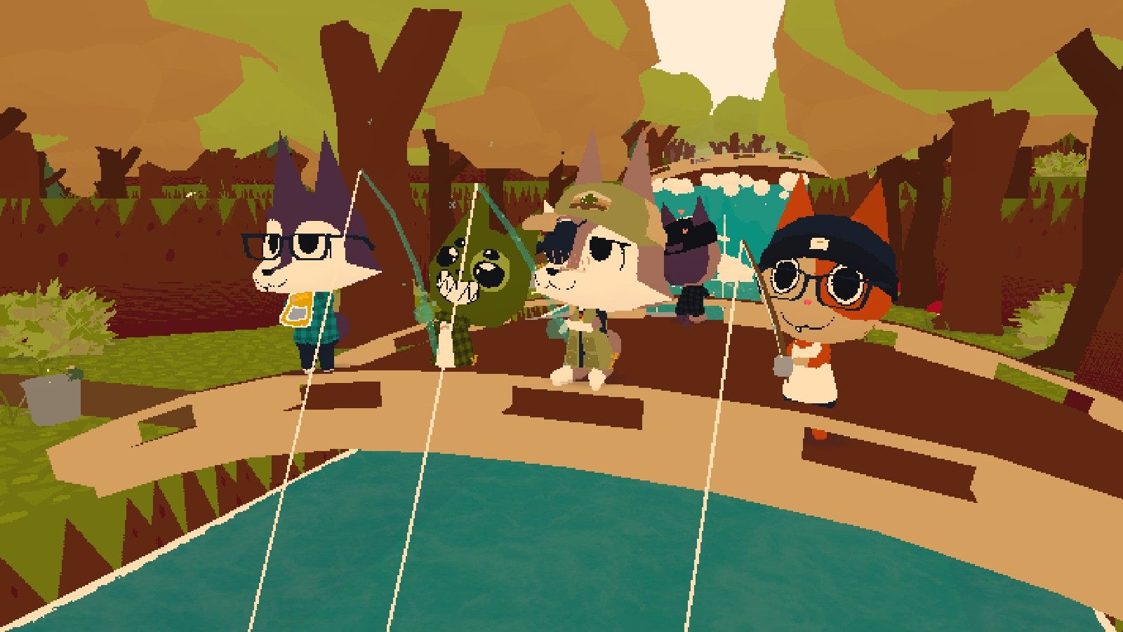 Fishing games don't come much cuter than the Animal Crossing style island of Webfishing